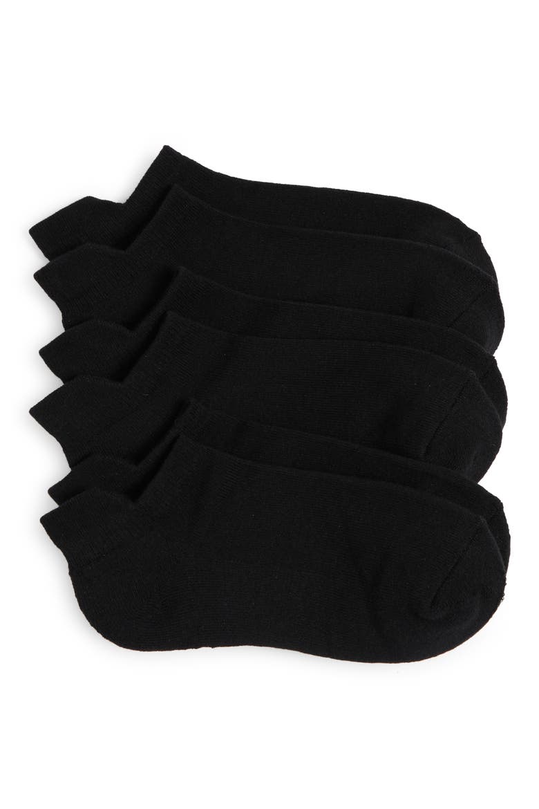 3-Pack Everyday Tab Ankle Socks, Main, color, BLACK