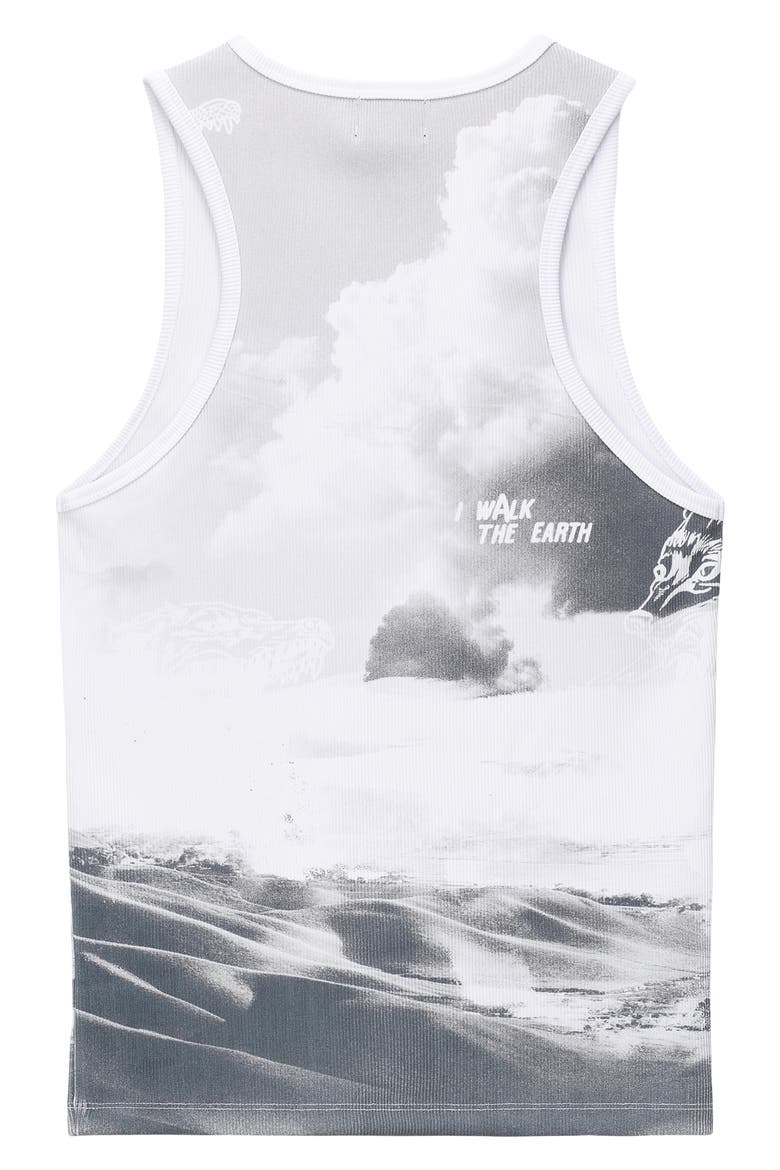 Sylvain Graphic Tank Top, Alternate, color, GREY CHAPARRAL