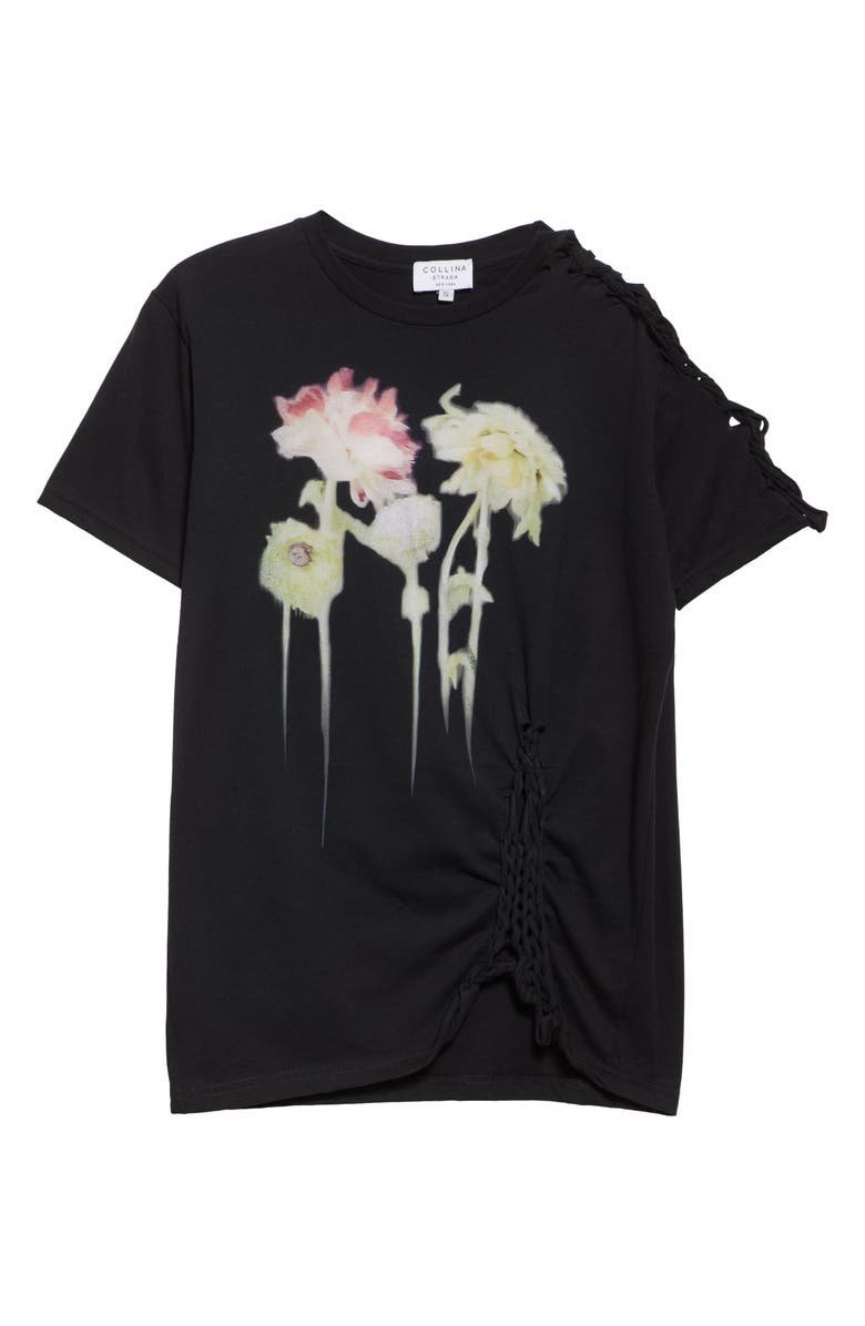 Collina Strada Tosh Knit Detail Graphic T-Shirt, Alternate, color, 