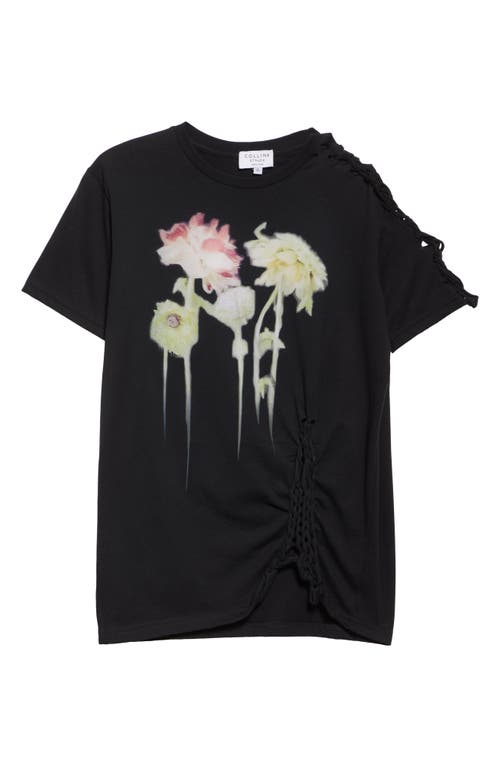 COLLINA STRADA COLLINA STRADA TOSH KNIT DETAIL GRAPHIC T-SHIRT