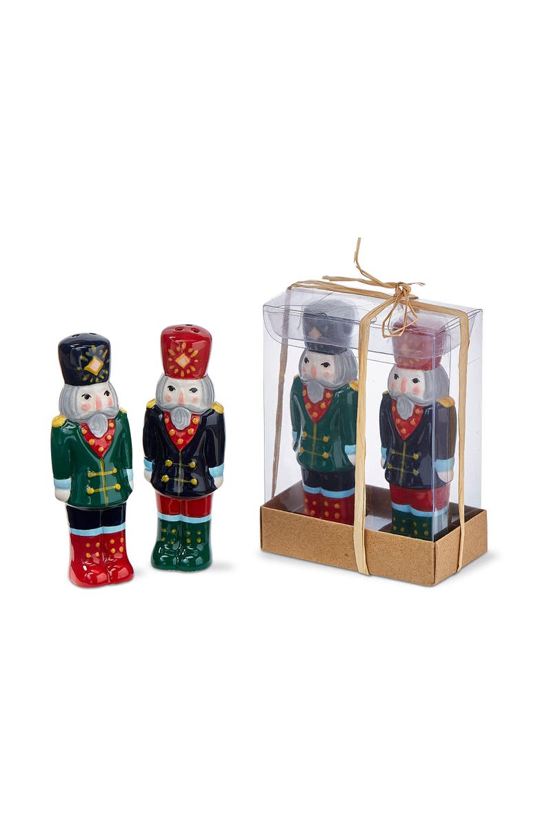 tag Nutcracker Salt and Pepper Shakers Christmas Decor Set, Alternate, color, Multicolored