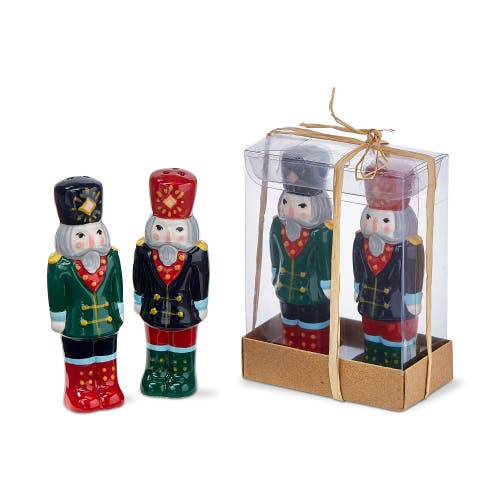 Tag Nutcracker Salt And Pepper Shakers Christmas Decor Set In Multi