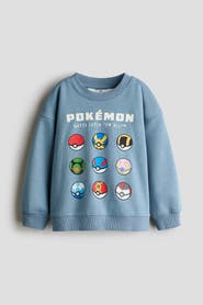 H&M Printed Brushed-inside Sweatshirt