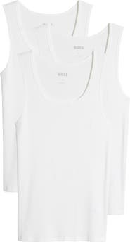 BOSS 3-Pack Ribbed Cotton Tanks