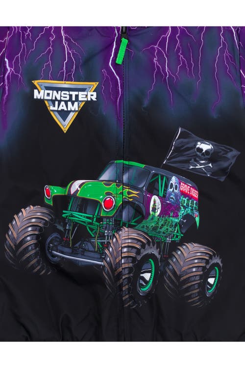 Monster Jam Zip-up Bomber Jacket In Multi