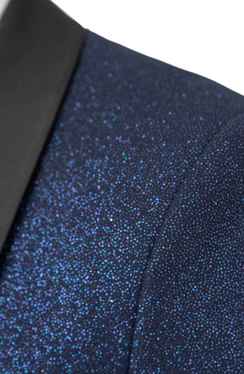 Maceoo Shawl Ceremonial Blue Blazer, Alternate, color,