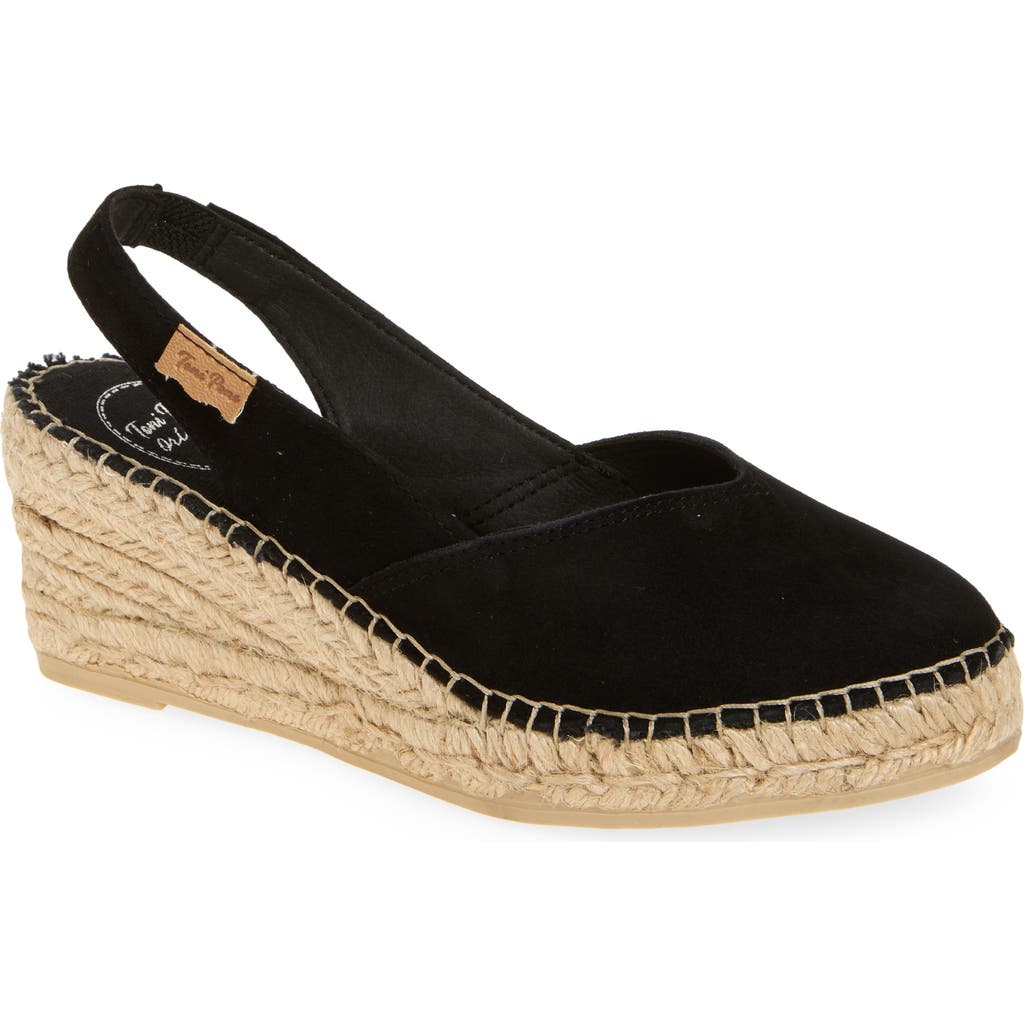 Toni Pons Betty Espadrille Wedge Sandal In Black