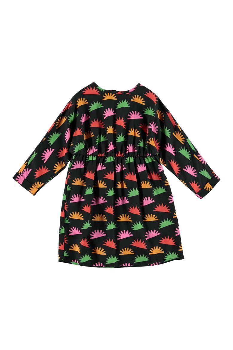 Hedgehog Dress, Main, color, BLACK MULTI