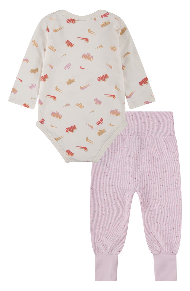 Nike Kids' Bodysuit & Sweatpants Set, Alternate, color, Pink Foam