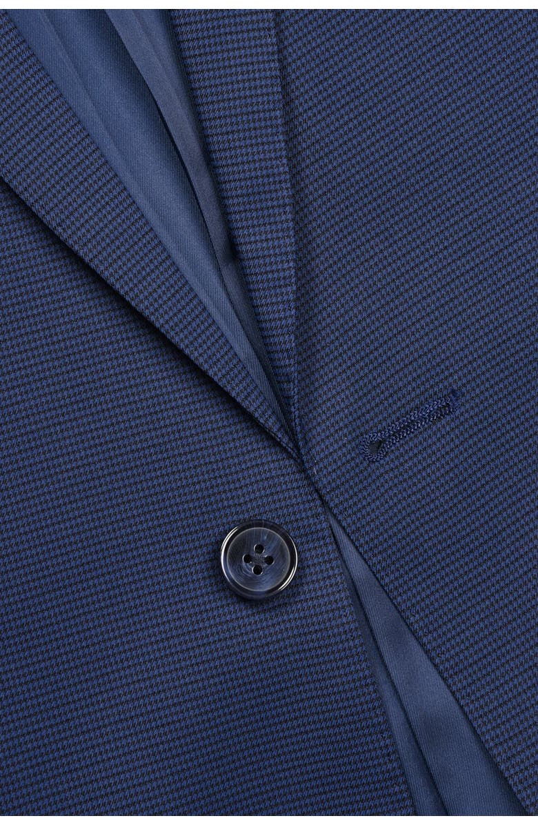 SAVILE ROW CO Blue Tonal Check Notch Lapel Slim Fit Suit, Alternate, color, 