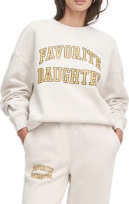 Favorite Daughter Collegiate Cotton Blend Sweatshirt