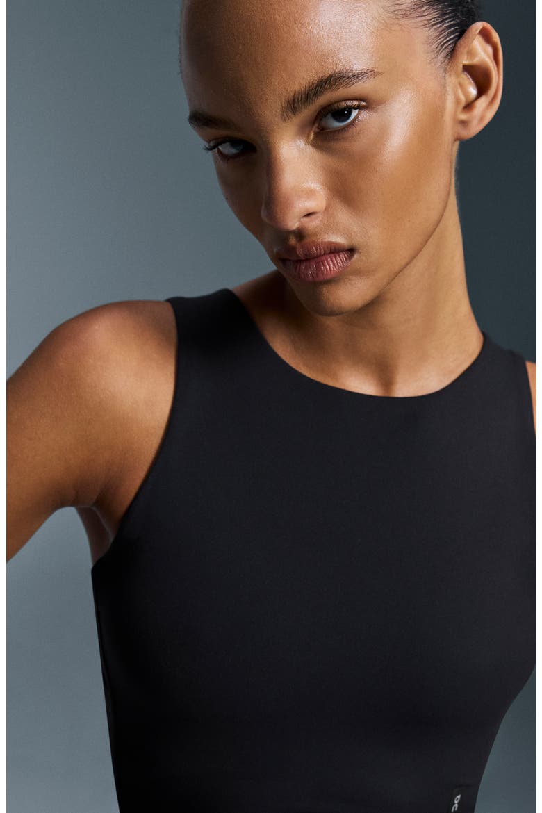Core 2-in-1 Crop Performance Tank, Alternate, color, BLACK
