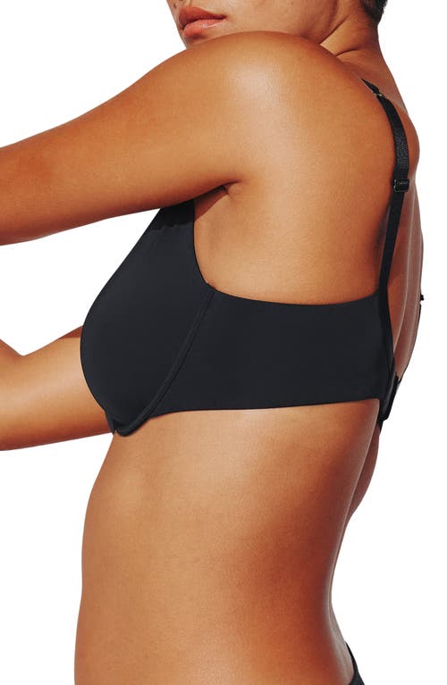 Thirdlove 24/7 Classic Second Skin Underwire Unlined T-shirt Bra In Black