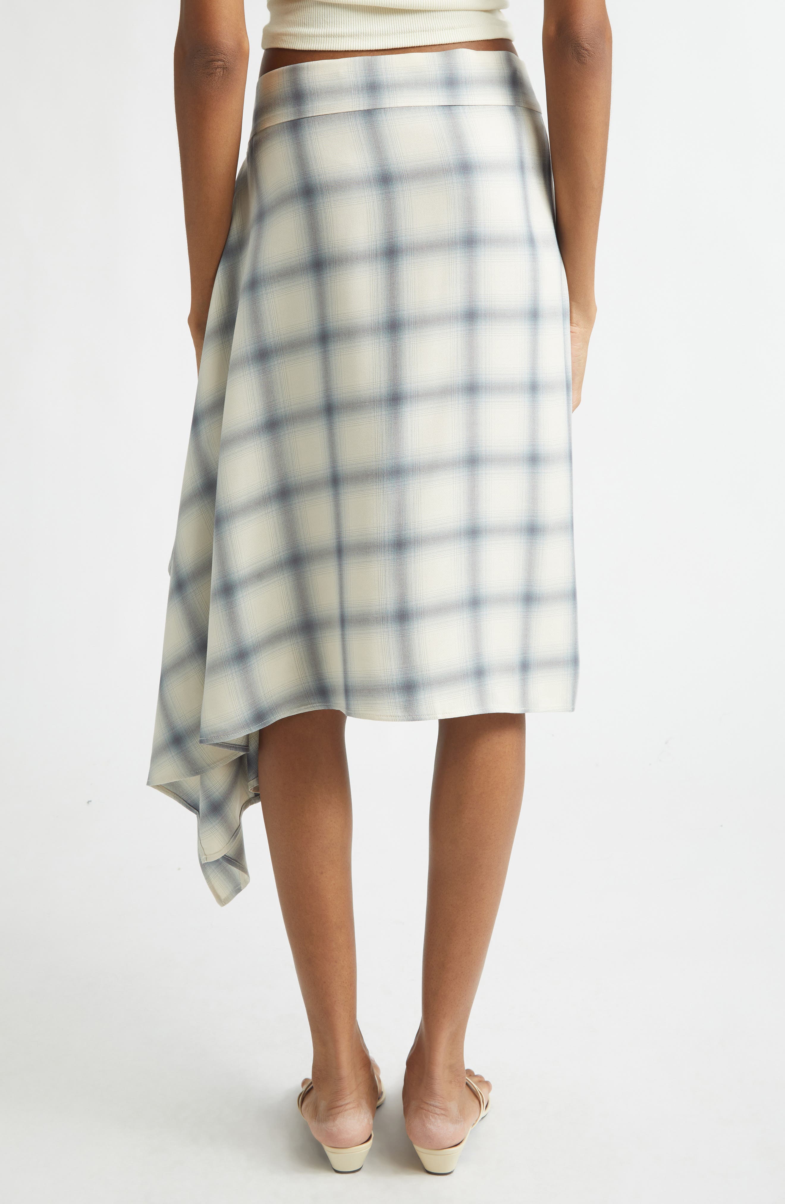 Check Zero Waste Asymmetric Skirt - image 2