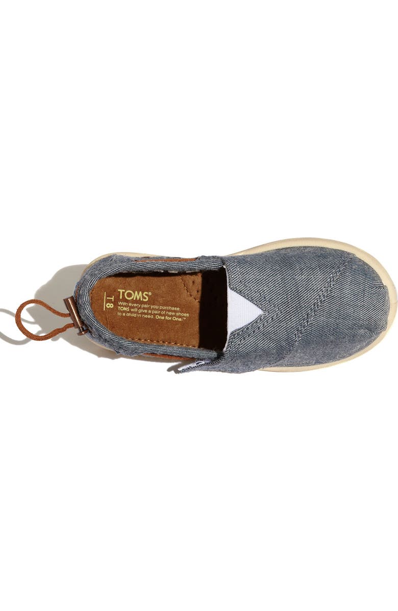 TOMS 'Classic Tiny - Bimini' Chambray Slip-On, Alternate, color,