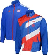 adidas Men's adidas Blue Bayern Munich 2022/23 On-Field Team Logo Anthem Reversible Full-Zip Jacket