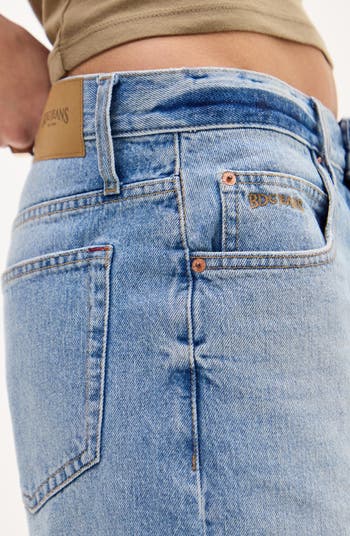 Missouri Low Rise Long Denim Shorts