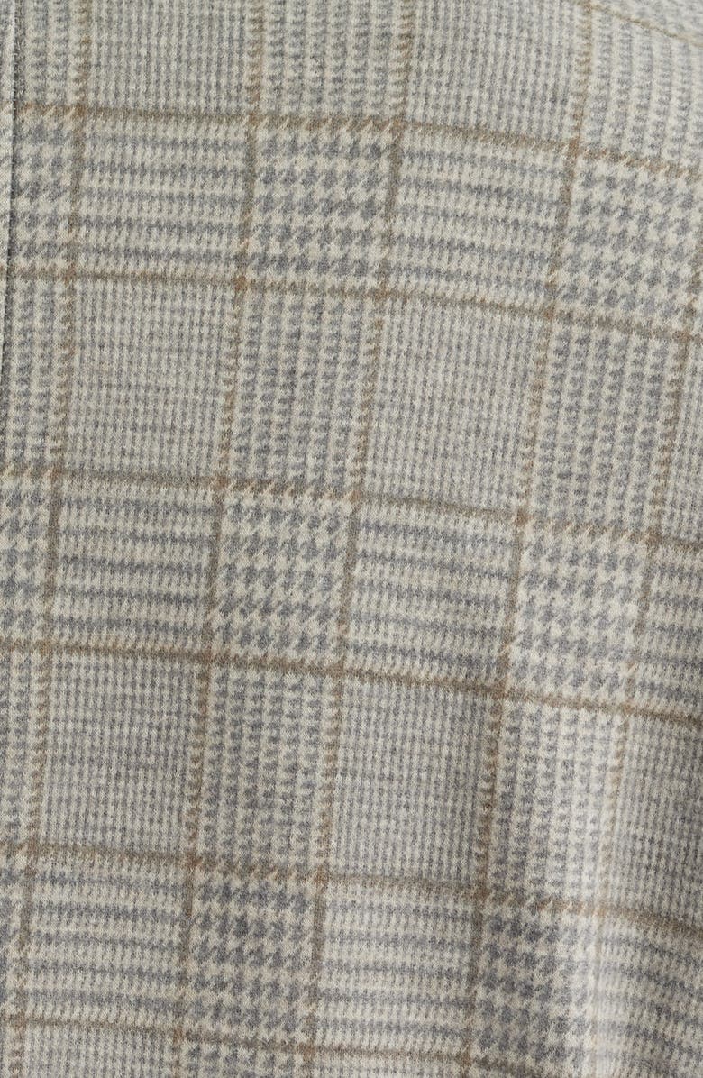 Jack Victor Hampton Tan Glen Check Knit Wool Sport Coat, Alternate, color, Grey