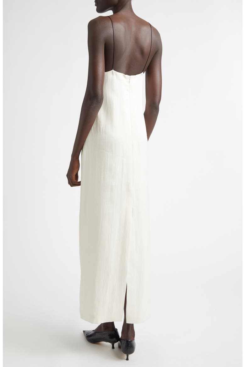 The Bridges Wool & Silk Column Dress, Alternate, color, CREAM/ BLACK