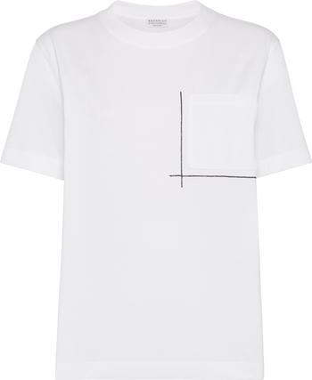 Brunello Cucinelli T-shirt with monili | Nordstrom