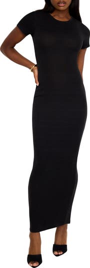 Good American Jeanius Rib Maxi Dress | Nordstromrack Good American Jeanius Rib Maxi Dress | Nordstromrack