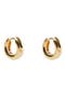 Small Chubby Huggie Hoop Earrings