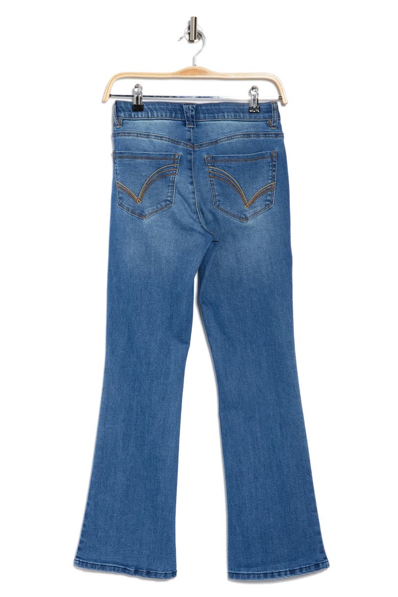 Itty Bitty Embroidered Bootcut Jeans, Alternate, color, MID BLUE