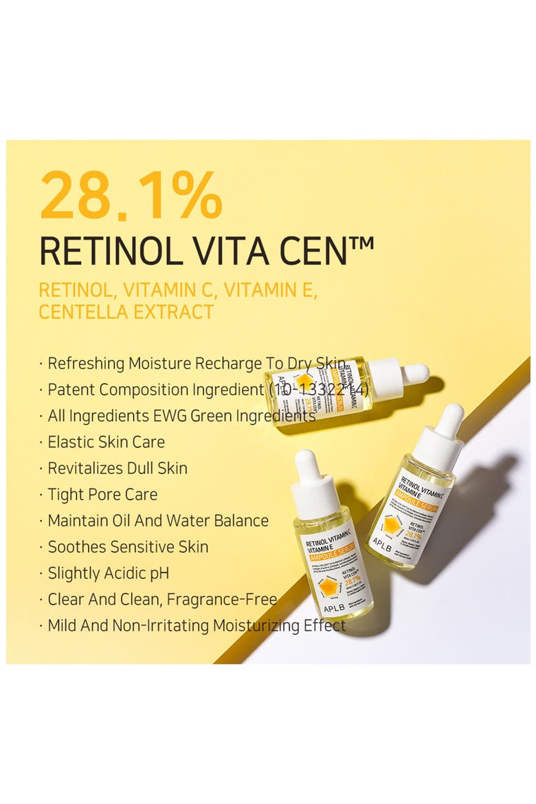 Retinol Vitamin C Vitamin E Ampoule Serum, Alternate, color, NO COLOR