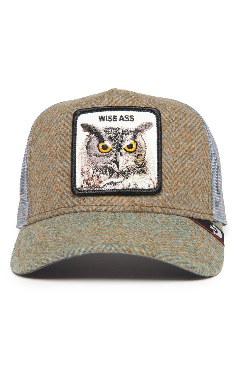 Goorin Bros. Moon Owl Trucker Hat, Alternate, color,