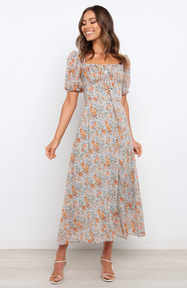 Petal & Pup Gelasius Puff Sleeve Maxi Dress, Alternate, color,