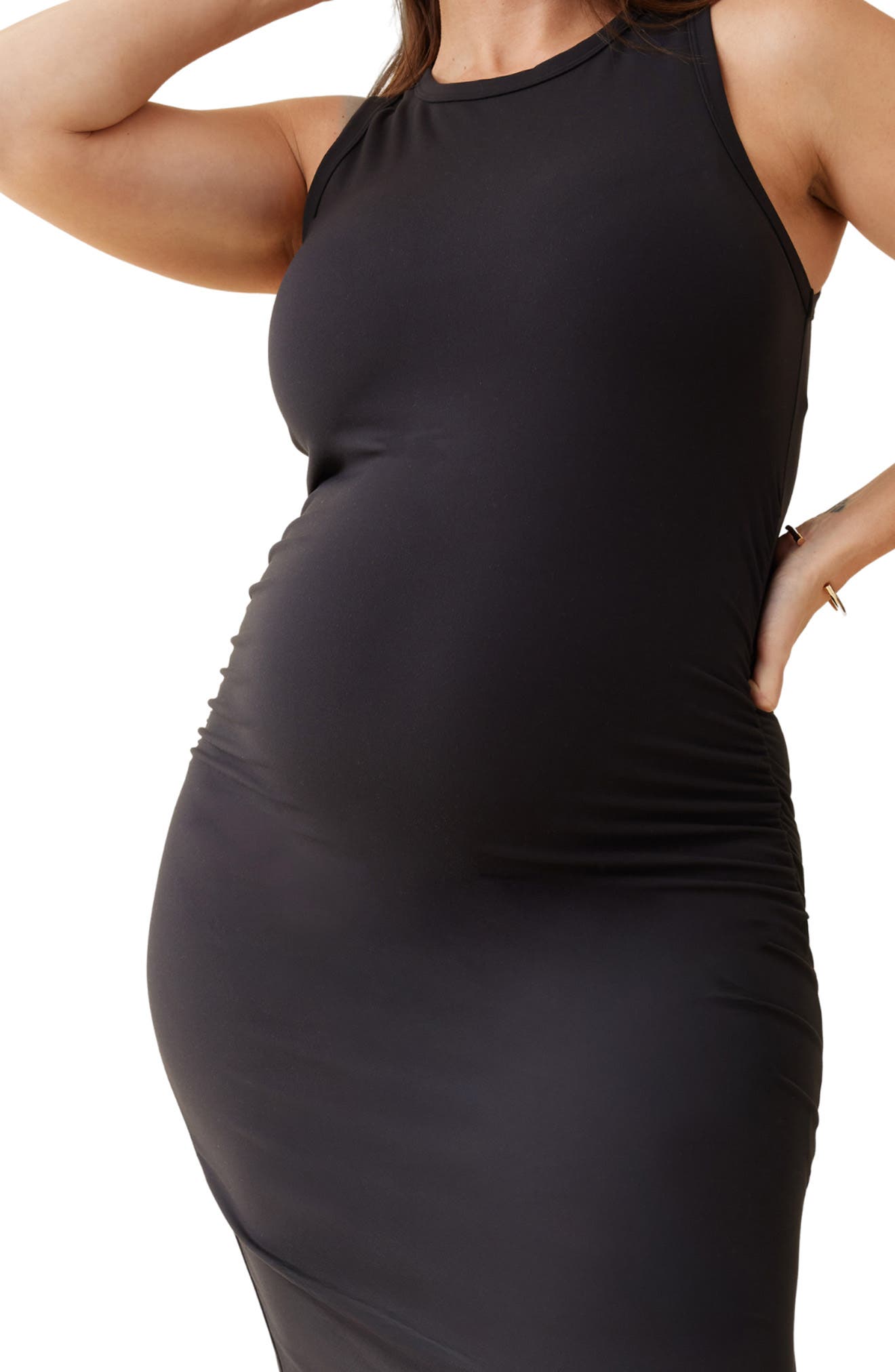 Ruched Sleeveless Body-Con Dress - image 2