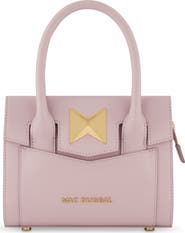 Mac Duggal Gold Plated Hardware Small Leather Tote Bag