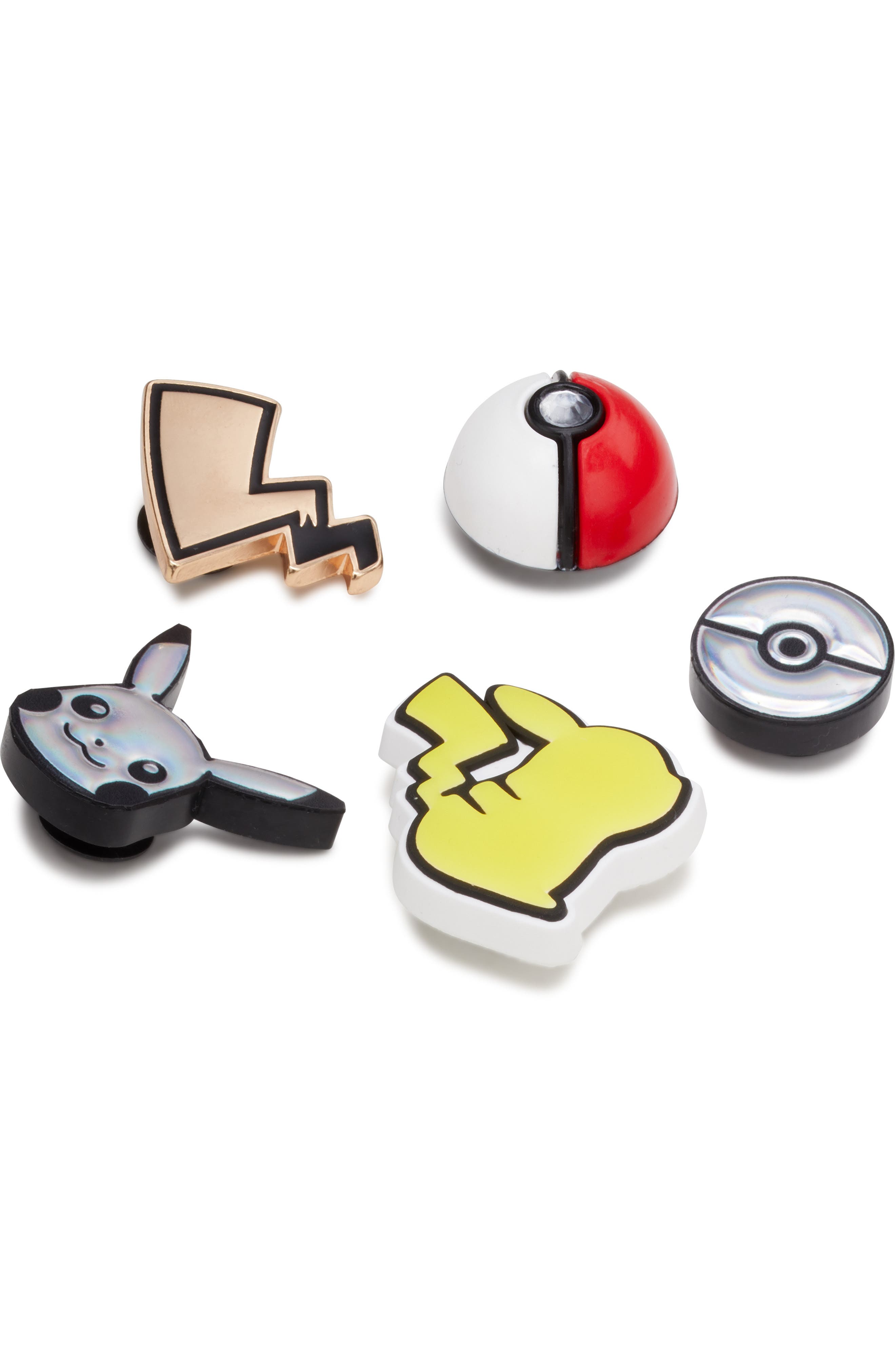 Jibbitz Pokémon 5-Pack Jibbitz Shoe Charms, Alternate, color, 