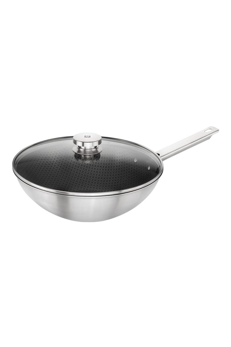 Joy Plus 12-Inch Nonstick Wok, Main, color, STAINLESS STEEL