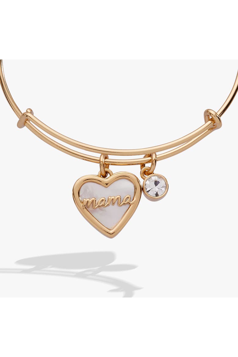 Mama Mother of Pearl Bangle, Alternate, color, Gold