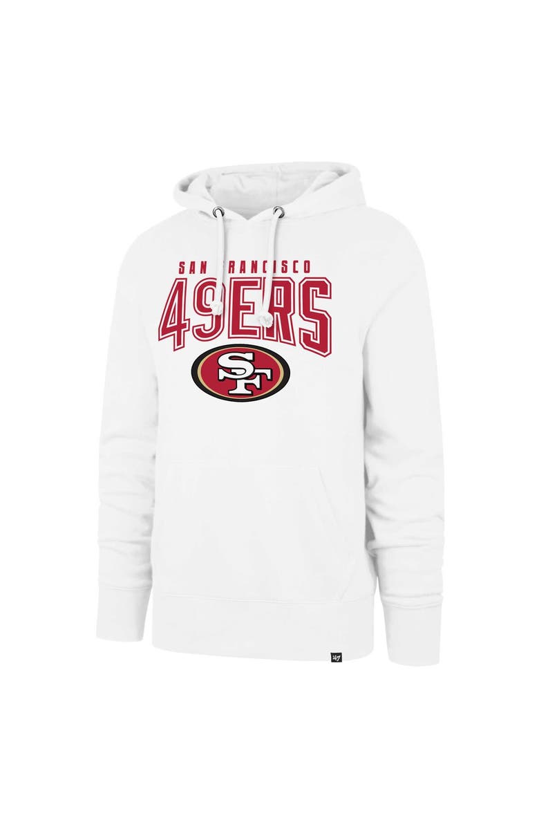 '47 Men's '47 White San Francisco 49ers Elements Arch Headline Pullover Hoodie, Alternate, color, White