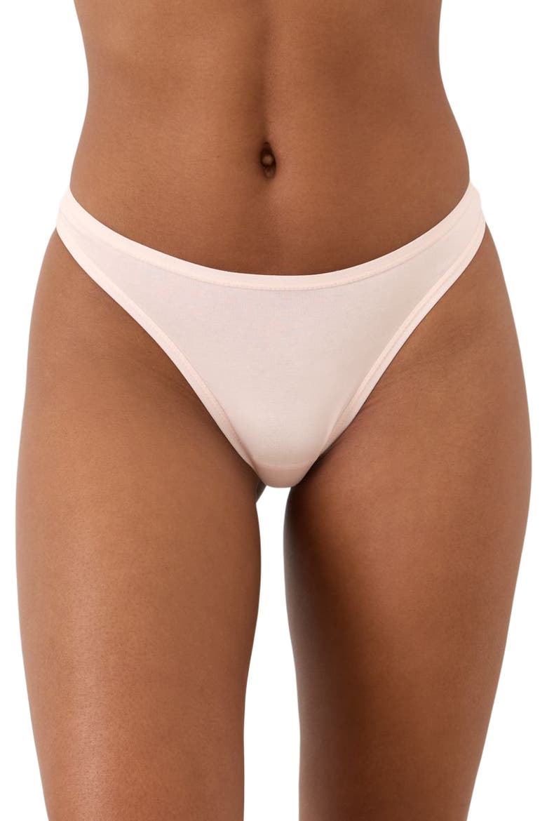 Everyday Classic Fit Thong 5-Pack Made With Organic Cotton, Alternate, color, Core Edit