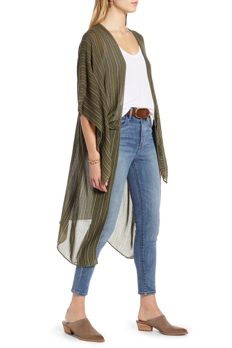Kite Sleeve Wrap, Alternate, color, OLIVE BURNT PIN STRIPE