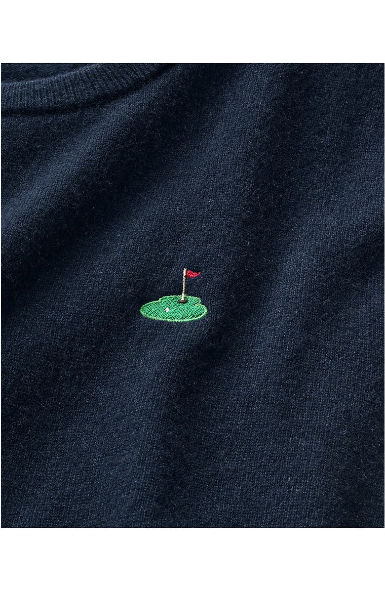 Lands' End Fine Gauge Cashmere V-neck Sweater, Alternate, color, Misty Gray Heather