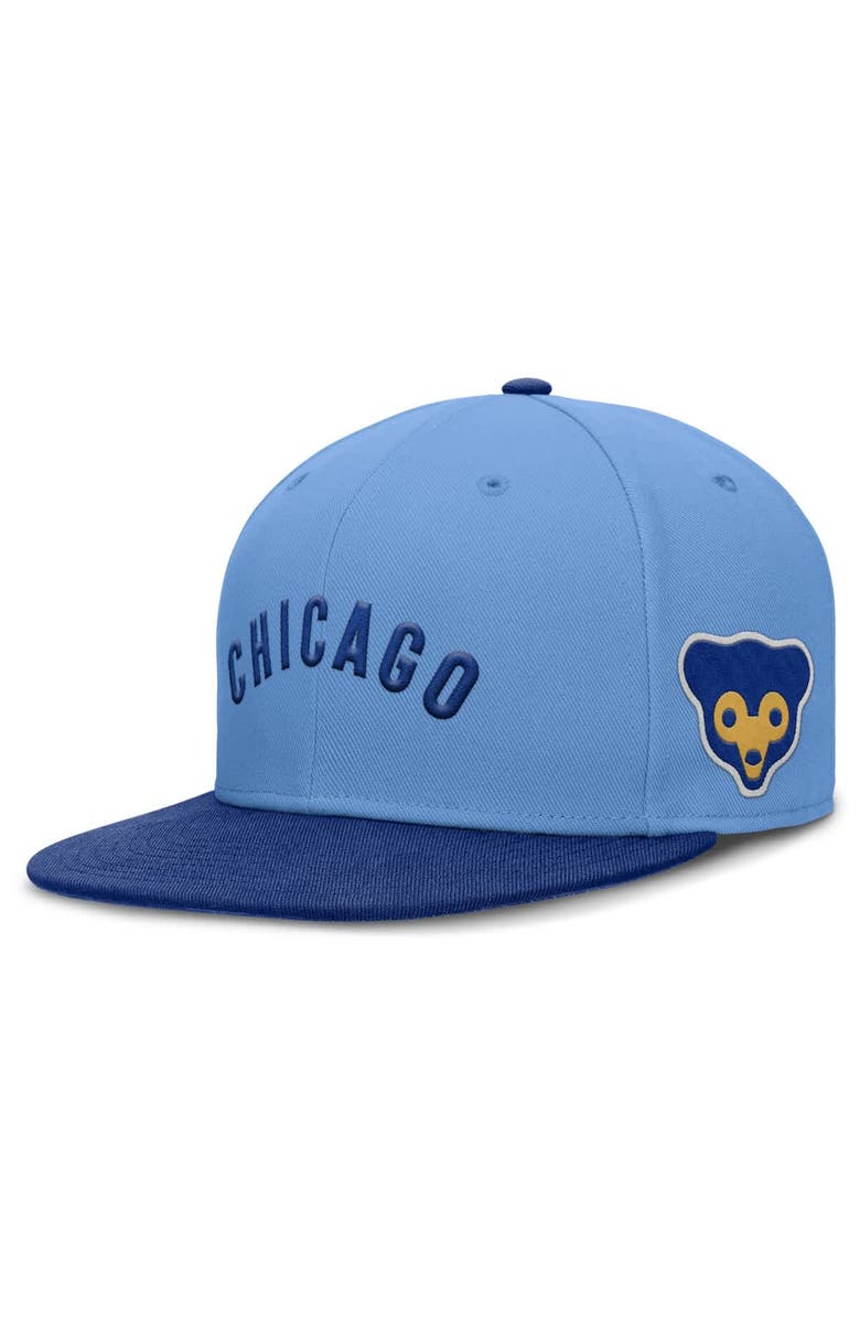 Nike Men's Nike Light Blue Chicago Cubs True Performance Fitted Hat, Alternate, color, Light Blue