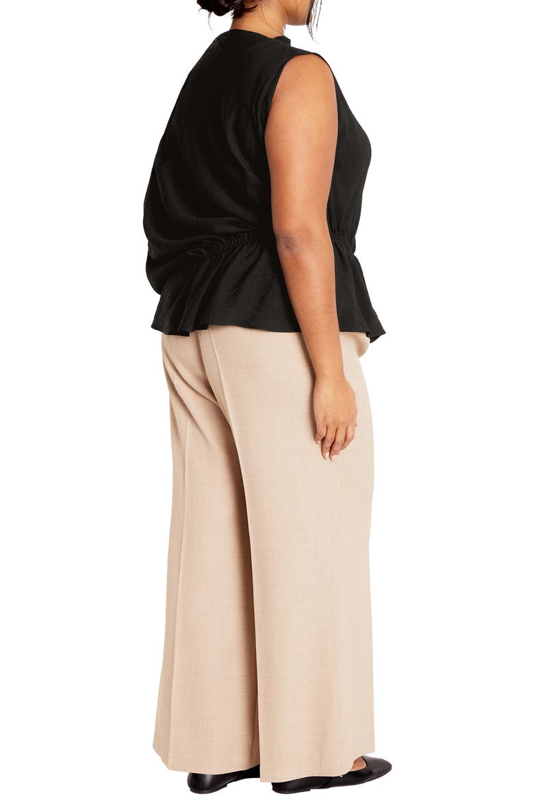 Ariel Asymmetric Woven Shirt, Alternate, color, BLACK