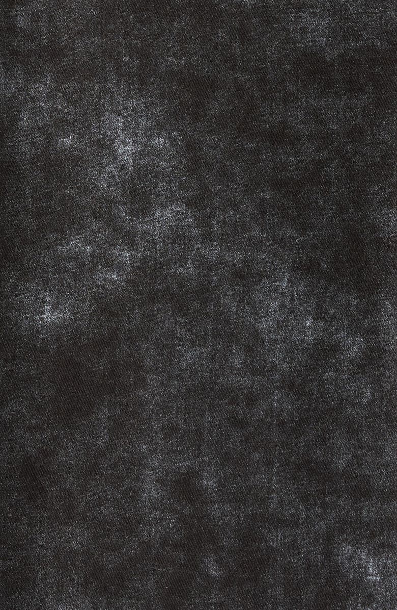 HONOR THE GIFT Twill Washed Front Zip Jacket, Alternate, color, Black