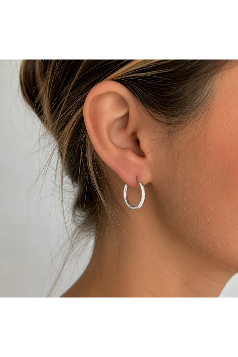 Sterling Silver Classic Endless Hoops, Alternate, color, Silver