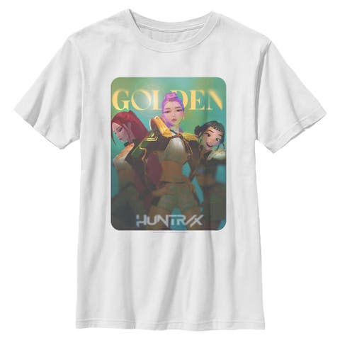 Boy's KPop Demon Hunters Huntrix Golden Photocard  Graphic T-Shirt