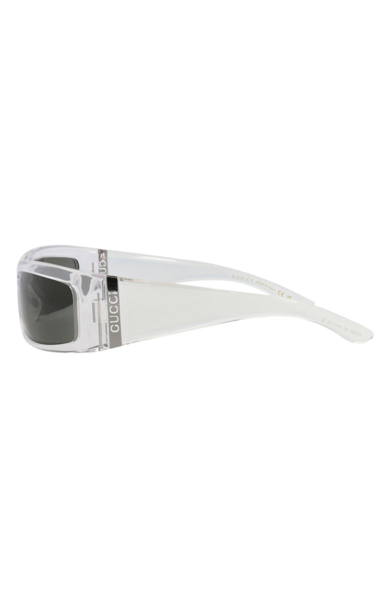 Gucci 64mm Oversize Square Sunglasses, Alternate, color, Crystal Crystal Grey