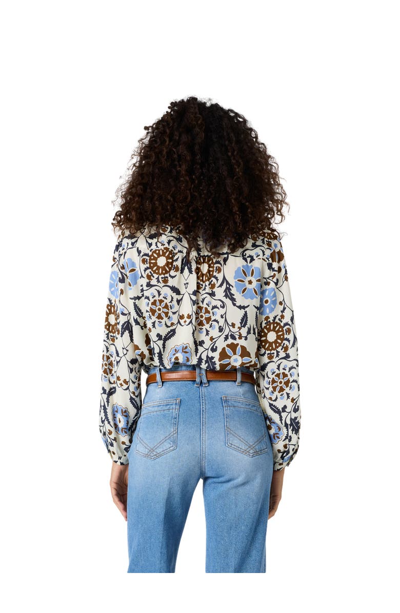 GERARD DAREL Crystelle Printed Blouse, Alternate, color, Ecru