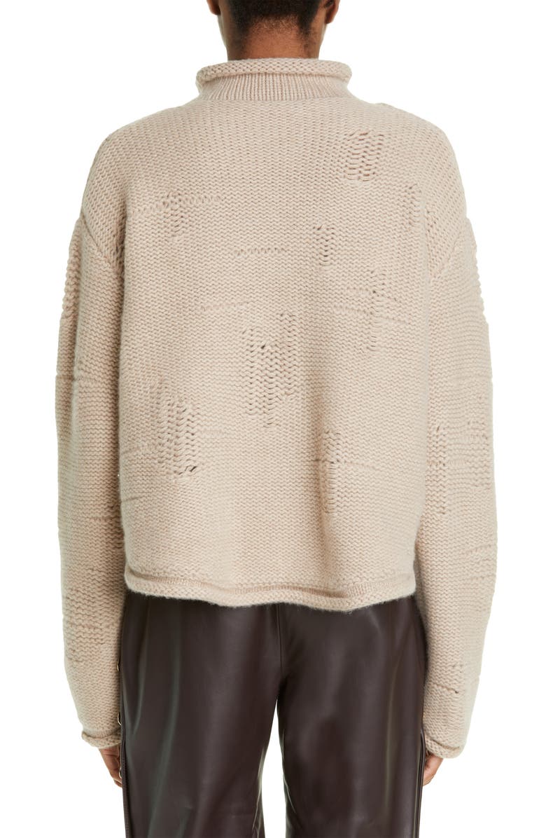 Interior Abigail Crop Cashmere Sweater, Alternate, color, 