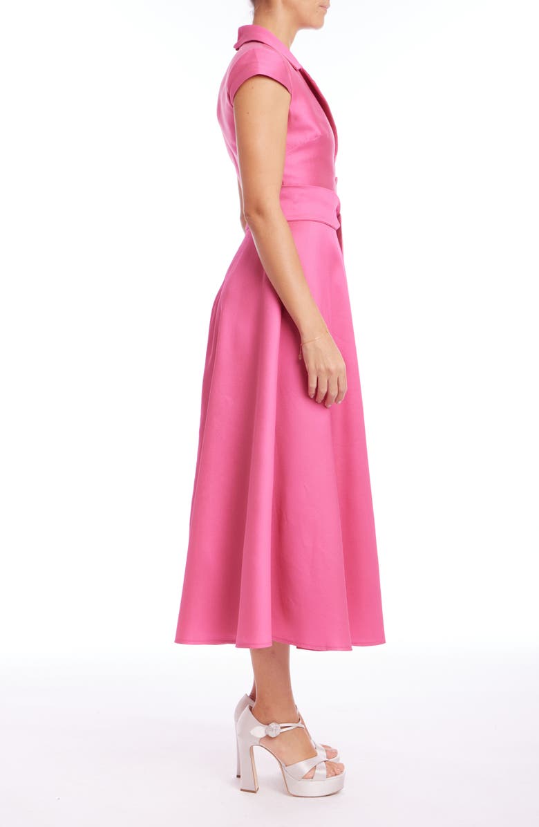 Badgley Mischka Collection Cap Sleeve Cocktail Dress, Alternate, color, Watermelon