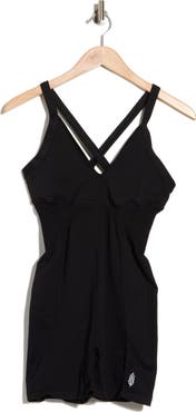 Free People Good Karma Plunge Romper
