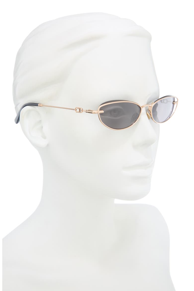Petit CD B1U Cat Eye Sunglasses, Alternate, color, SHINY ROSE GOLD / SMOKE